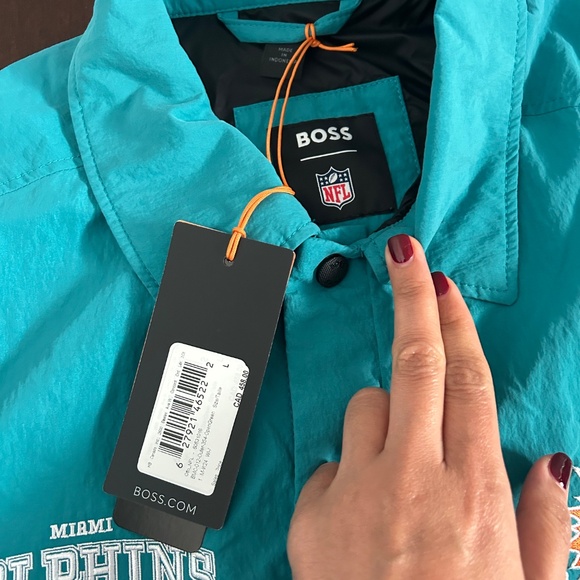 Hugo Boss Miami Dolphins NFL Men’s Blue Jacket - Picture 2 of 9